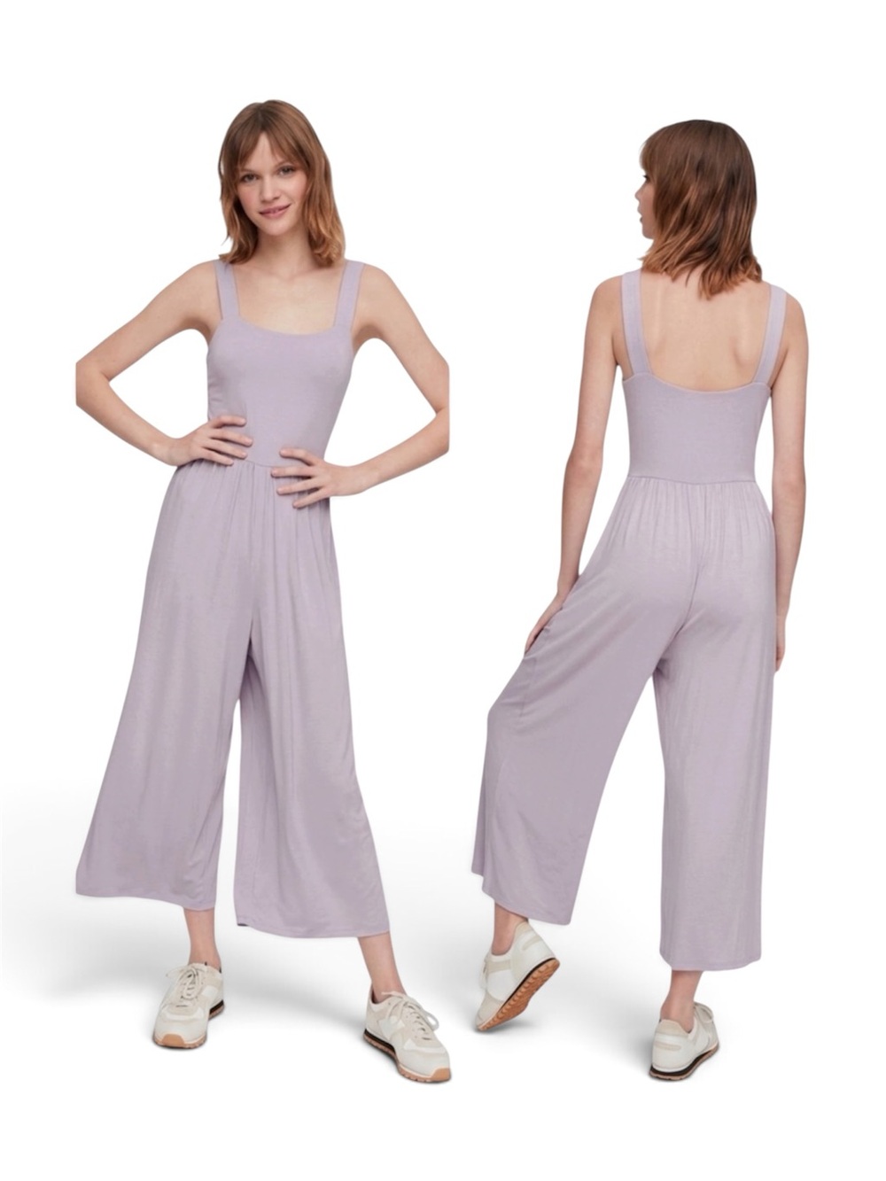 Wilfred Aritzia Assonance Jumpsuit Lilac Purple Wide Leg Size Medium